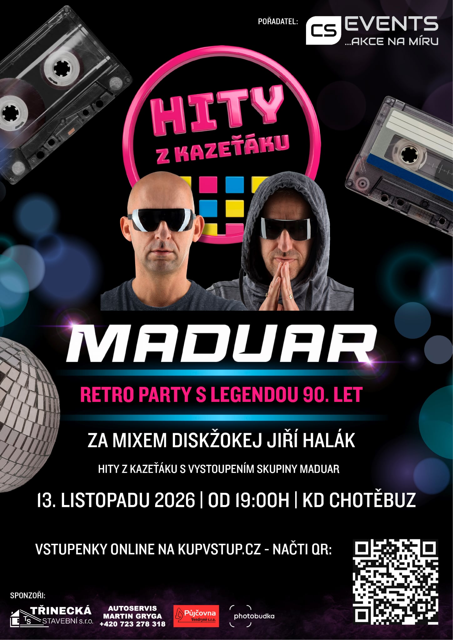 Plakát akce MADUAR / HITY Z KAZEŤÁKU