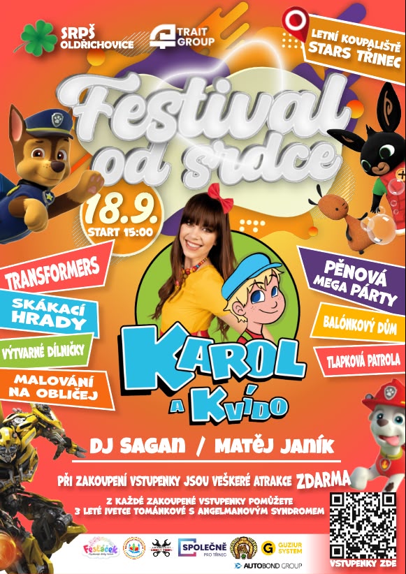 Plakát akce Festival od srdce